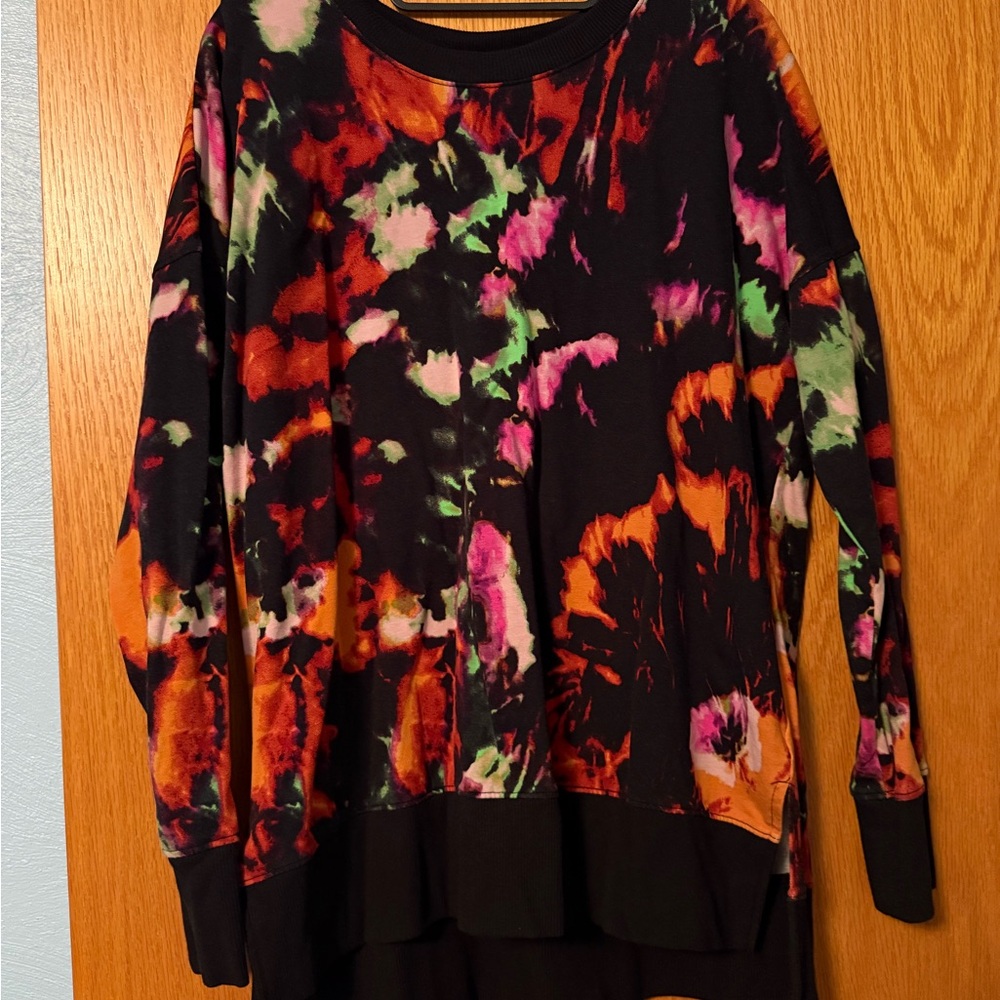 LuLaRoe Black and Multicolor Sweatshirt